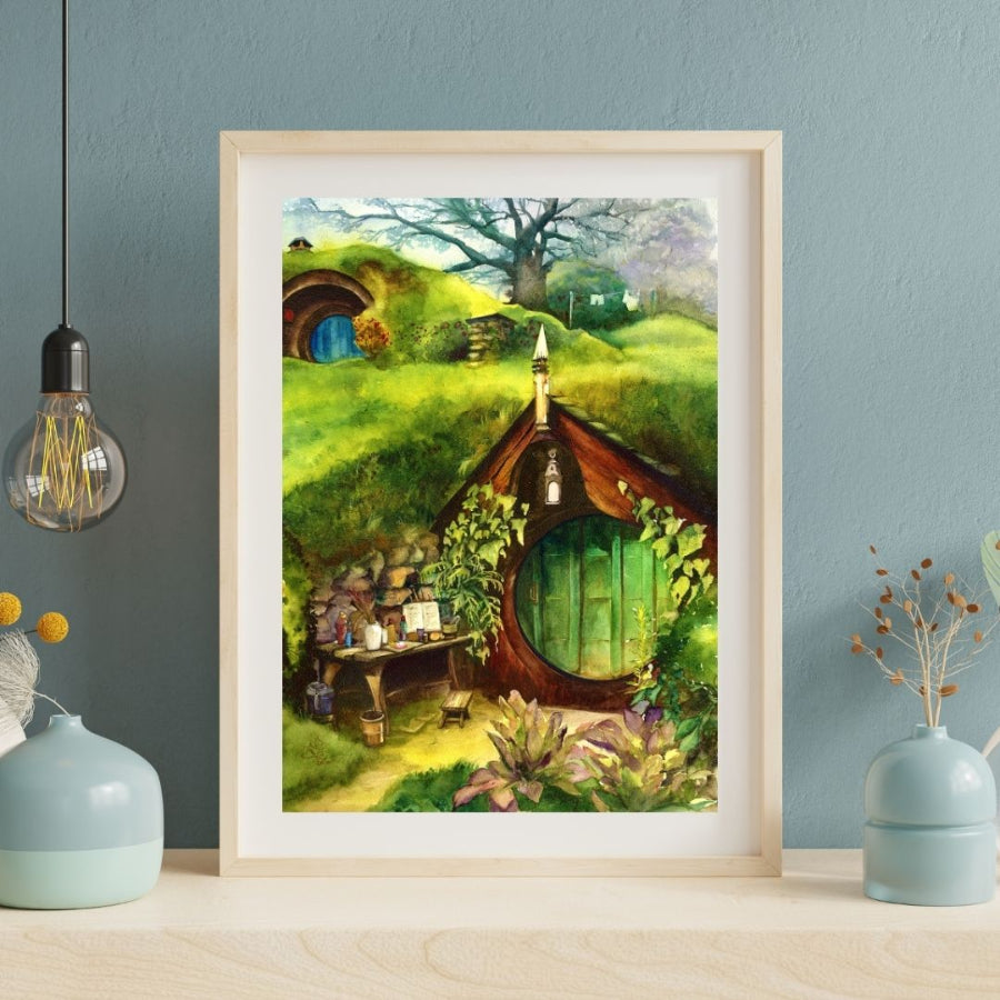 shire medieval collection Watercolor painting by Sophie Xie Dream In Watercolor. This stunning painting is available as a print on my website, http://www.dreaminwatercolor.com