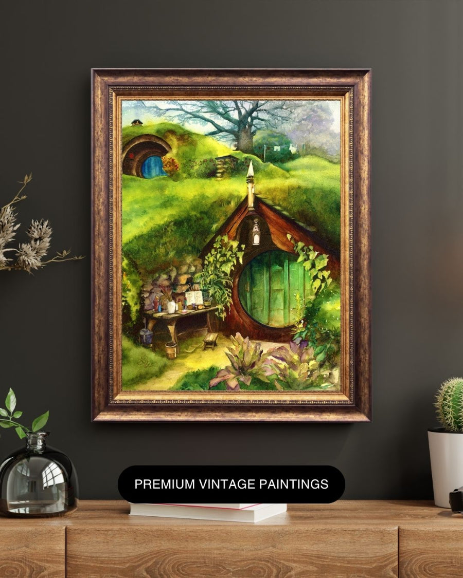 shire medieval collection Watercolor painting by Sophie Xie Dream In Watercolor. This stunning painting is available as a print on my website, http://www.dreaminwatercolor.com