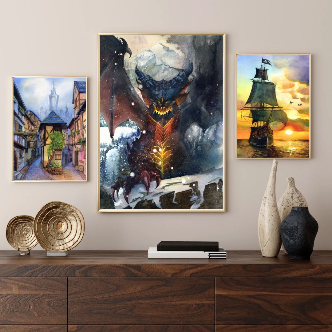 Watercolor painting by Sophie Xie Dream In Watercolor. This stunning painting is available as a print on my website, http://www.dreaminwatercolor.com