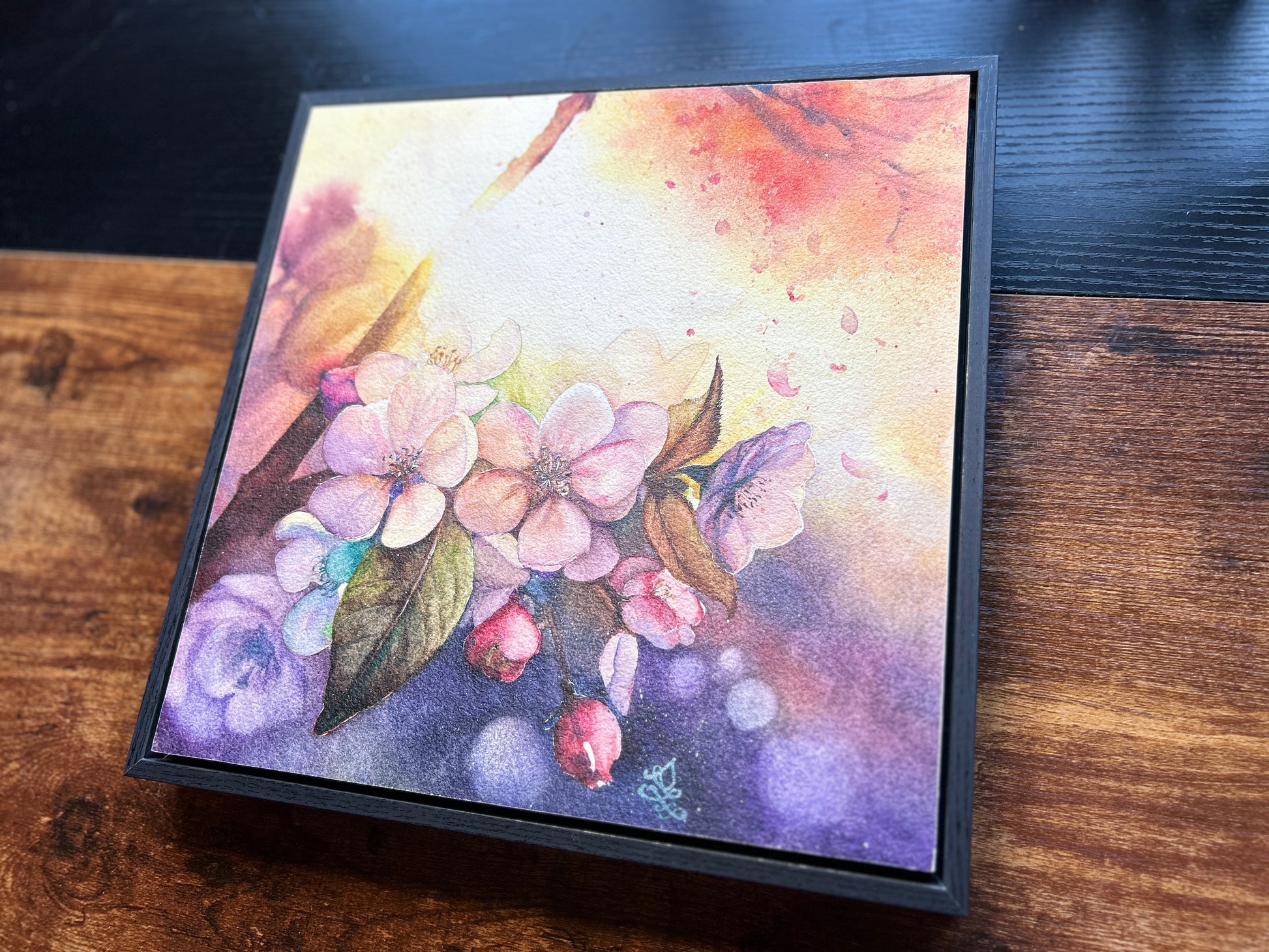 plum blossom dream and light collection Watercolor painting by Sophie Xie Dream In Watercolor. This stunning painting is available as a print on my website, http://www.dreaminwatercolor.com