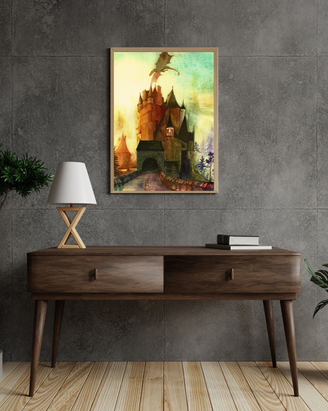 Castle Eltz Watercolor painting by Sophie Xie Dream In Watercolor. This stunning painting is available as a print on my website, http://www.dreaminwatercolor.com
